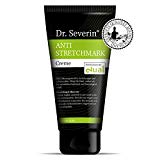 Solution anti-étirement: Dr. med. Severin Stretchmark Creme alimenté par DUAL. Prévenir + enlever les vergetures pendant la construction musculaire + grossesse, pommade efficace contre les vergetures, soins innovants après chaque séance d'entraînement, les moyens pour tous: newbie de fitness, bodybuilder, femmes enceintes. Effet rapide avec garantie de satisfaction. Fabriqué en Allemagne. Avant + après l'entraînement.