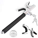 MONOJOY Voiture Volant Antivol Dispositif Barre,Acier résistant Serrure de Volant Bloque Canne，3 en 1 [ marteau d'urgence ] [ Outils d'auto-défense ]
