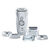 Braun Silk-épil 7-561 Wet&Dry Épilateur Électrique Jambes, Corps et Visage pour Femme - CloseGrip et 6 Accessoires, Tête de Rasage et Embout Tondeuse