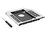 Osst 2 nd Caddy 9.5 mm Box pour Apple Unibody MacBook Pro 33 cm 38,1 cm 43,2 cm A1278 A1286 A1297 disque dur SATA SSD vers CD DVD RW BD Blu Ray ROM ODD baie Plateau adaptateur pour ordinateur portable