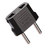 Daorier Adaptateur secteur Prise électrique US Chine vers Europe France Italie Suisse Noir