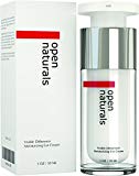 Crème pour les yeux Open Naturals, élimine les rides, cernes, cercles noirs, poches et pattes d'oie - taille double 30 mL - crème anti-âge naturelle, acide hyaluronique, huile de jojoba et vitamine E - meilleur traitement pour homme et femme