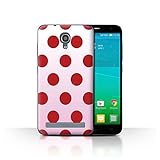 Coque de Stuff4 / Coque pour Alcatel Idol 2 Mini S / Rouge à Pois Design / Motif Ombre Collection