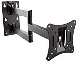 RICOO Support ecran PC ordinateur S2911 Meuble TV Suspendu Mural bras télé articulé Orientable Inclinable 3D OLED LED LCD Plasma incurvé fixation murale max VESA 100x100 universel pour televiseur