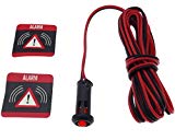 12 V Alarme factice Simulateur LED rouge clignotant autocollants voiture bus Moto Bateau