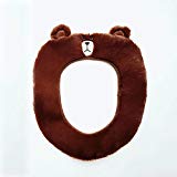 Gifts Treat Housse de siège de toilette Accessoires de toilette de style animal mignon doux tapis de bain en peluche (ours)