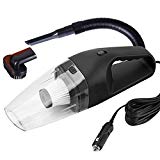 Aspirateur de voiture 12 V - Portable, automatique et maniable - 4000 PA 120 W - Avec filtre HEPA et câble d'alimentation de 5 m - Noir