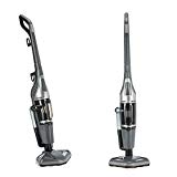 Thermostat STEAM & CLEAN - aspirateur sans sac et balais vapeur tout-en-1 - technologie révolutionnaire ASPIRATION cyclonique et nettoyage VAPEUR, détruit 99% des bactéries sans détergent (Gris)