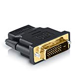 CSL - adaptateur HDMI vers DVI | fiche DVI mâle (24+1) vers prise HDMI femelle | HD TV 1080p | 3D Ready | vidéoprojecteur PS3 etc.