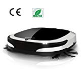 Aspirateur Robot Intelligent Puissante 100W 12V Batterie de Lithium 1800MAH Léger Portable Charge Rapide pour Ménage, Voiture(Poussière/Liquide 600mL) 780g CXYP (Noir)