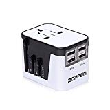 Zoppen 4 ports USB Universal Voyage adaptateur électrique convertisseur de prise de sortie Char Ching