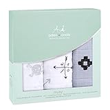 aden + anais Set de 3 Lovestruck Langes Musy