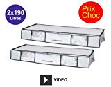 Lot promo de 2 housses Compactor 190 Litres