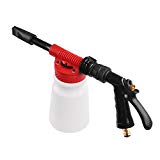 AOZBZ Nettoyage Voiture à Mousse Gun, Neige Mousse Lance Pulvérisateur eau savon lave-Foamaster Pression de Lavage de Voiture 900ml