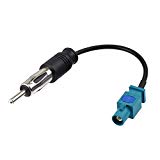 Eightwood Fakra Adaptateur Autoradio AM / FM DAB + Antenne Fakra 'Z' vers DIN Fiche Câble Fakra RG174 6inch 15cm 2 pièces pour Audi BMW Ford VW Vauxhall