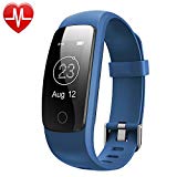 Willful SW331 Tracker d'Activité étanche Bracelet Connecté Montre Cardio Connectée Sport Podomètre avec Cardiofréquencemètre,Sommeil,Compteur de Pas Calories,Mode multi-sport,Alarme Vibrante,Alertes Appel SMS Compatible IOS Android pour Femme Homme (Bleu)