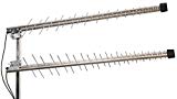 Antennes 4G LTE + WiFi LOG YAGI MIMO 11dbi 700/800/900/1800/2100/2400/2600 Mhz LowcostMobile DUO SMA Câble noir 2x10m WL240 pour Huawei B525, E5186, E5180, B310, B315, B528, Asus, TP LINK, Netgear et +