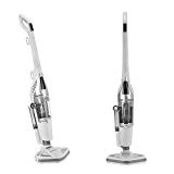 Thermostat STEAM & CLEAN - aspirateur sans sac et balais vapeur tout-en-1 - technologie révolutionnaire ASPIRATION cyclonique et nettoyage VAPEUR, détruit 99% des bactéries sans détergent (Gris)