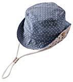 La Vogue Bob Pêche Soleil Coton Chapeau Anti-UV Bébé Enfant Outdoor Été Bleu 44cm