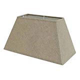 Better & Best 1833363 Abat-jour rectangulaire en coton lisse Taupe 19 x 35 x 19 cm