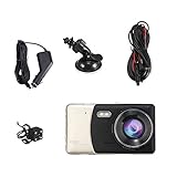 Baoblaze Set de Chargeur Caméra Voiture + Enregistreur Dash Cam Caméra Double Lentille