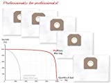 5x Sac-filtre tissus pour aspirateur Hilti VCU 40L
