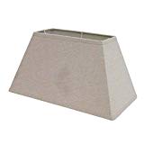 Better & Best 1833365 – écran de lampe de coton, rectangulaire, de 19 x 35 x 19 cm, lisse, couleur taupe clair