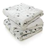 aden + anais Petit Lange Twinkle Etoiles Gris Pack de 3