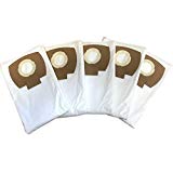 5 Sacs Filtre pour Serie wd6 - Kärcher WD 6 P Premium, mipuu 2.863-006.0 Sacs Aspirateur/Flies Kit de 333.0 de Microsafe en Non-Tissé