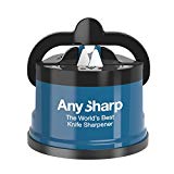 AnySharp Aiguiseur de Couteaux avec Ventouse Bleu