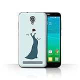 Coque de Stuff4 / Coque pour Alcatel Idol 2 Mini S / Femme/Robe/Elégant Design / Mode Sarcelle Collection