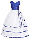 Fille Fleur Princesse Pageant Robe pour Mariage Anniversaire Demoiselle d'Honneur 8~9 Ans FR8937-4