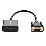 UGREEN Adaptateur HDMI vers VGA 1080P avec Sortie Audio 3.5mm et Câble d'Alimentation Convertisseur HDMI Femelle à VGA Mâle pour TV Stick TV Box Rasberry Pi PC HDTV Ultrabook Écran Moniteur
