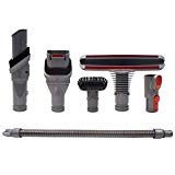 Brosse Kit Accessoires avec Tuyau d'aspirateur pour Dyson V8 V7 V10 Aspirateur avec Adaptateur,Total Clean Pièces pour Dyson V6 DC45 DC35 DC52 DC29 DC62 DC33 DC34 (6 in 1)