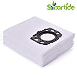 Smartide Karcher Fleece Sacs filtrants de remplacement pour WD4, WD5, WD5 / P Aspirateur Sacs filtrants de poussière pour Karcher Cleaner MV4 / MK5 / MV6, aspirateurs pour Karcher Filtre à vide WD4, WD5, WD6MV4, MV5, MV6WD4.000 ... WD5.999 Wet Et aspirateurs secs (12 paquets)