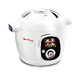 Moulinex CE7041 Intelligent Cookeo Multicuiseur avec 100 Recettes Blanc/Finition Chromé