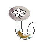 MAARYEE Shower Drain Hair Catcher (2 in a Pack) Pack Of Two Never Clean Chaîne pour évier de cuisine cheveux Sabot Retirer chasse d'eau prise Filtre Passoire nettoyants de Salle de Bain