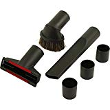McFilter 4tlg. Set de buses pour aspirateur Noir | Meubles, Brosse Textile,, suceur, adaptateur, raccord de tuyau Ø 35/32/30 mm | universel, pour toutes les marques