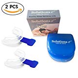 NOUVEAUTE - La meilleure orthèse anti ronflement Solutions ZZZ  [2 PCS] - contient un boîtier de rangement GRATUIT – Réduction de prix pour une période limitée – orthèse confortable avec silicone de haute qualité – Gouttière anti ronflement numéro 1 sur internet – gouttière dentaire anti bruxisme (grincement des dents) – si vous souffrez du ronflement c’est le produit parfait pour vous