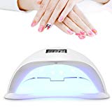 Roleadro Lampe UV Ongles Gel 48W Séchoirs à Ongles Lampe Manucure pour UV LED Vernis Semi Permanents Lampe Led Ongles avec Fonction de Détection Automatique Mode et Minuteur Mode 10s, 30s, 60s