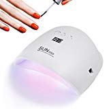Sèche Ongles Lampe UV, U-Kiss 48W Lampe LED Séchoir à Ongles Professionnel de Lumière Rouge LED avec Capteur Automatique Affichage LCD 30s / 60s / 99s pour Manucures Shellac et Gel