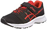 Asics Patriot 9 PS, Chaussures de Running Garçon, Multicolore (Black/Fiery Red/White 9023), 33.5 EU