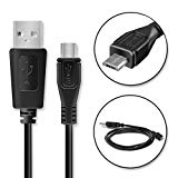 CELLONIC Câble de données USB (1m) pour Archos 50 Platinum, 55 Platinum, 50d Neon, 50d Helium 4G, 50c Oxygen, 40 Titanium (Micro USB vers USB A (Standard USB)) Câble Data USB noir