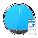 Proscenic 811GB Aspirateur Robot Connecté Wi-Fi, Nettoyeur et Laveur 3 en 1, Nettoyage Efficace sur Programmation, 79mm Ultra-mince, Autonomie de 130 minutes, Compatible avec Alexa, Bordure Magnétique