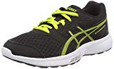 Asics Stormer 2 GS, Chaussures de Running Compétition Mixte Enfant, Noir (Black/Neon Lime/White 9089), 36 EU