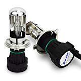 Safego 55W H4 H/L HID Bi Xénon Ampoules Phares H4-3 High Low Lampe à Décharge Phare Ampoule de Rechange 8000K blanc froid Pour Voiture CA 12V