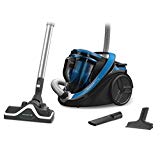 Rowenta RO7611EA Aspirateur sans Sac Silence Force Cyclonic 4A AAAA Silencieux 67dB Tous types de Sols Tapis 750W Bleu