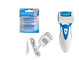 QUEGAR 2 rouleaux durs ponceurs de rechange, pour duretés et callosités, ILS SONT INCOMPATIBLES AVEC L' APPAREIL DR.SCHOLL. Supprime les callosités et les peaux mortes. Prévu pour appareil électrique de pédicure rechargeable. ( APPAREIL NON INCLUS )