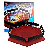 Beetest Arene pour Beyblade Burst Evolution, 38.5 x 34cm Arene Beyblade Toupie Burst Beyblade Duel Toupie Jouet Accessoires pour Garçons Enfants Cadeaux d'anniversaire De Noël Rouge