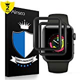 Apple Watch 42mm films protecteurs Serial2/3[2pcs], Alinsea Verre Film de protection [HD 9H dureté] Super Abrasion Dur Scratch résistant non trempé en verre trempé